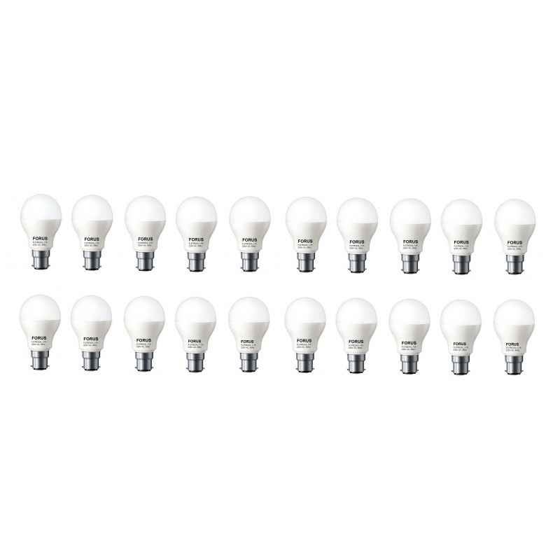 FORUS 7W White LED Bulb (Pack of 20)