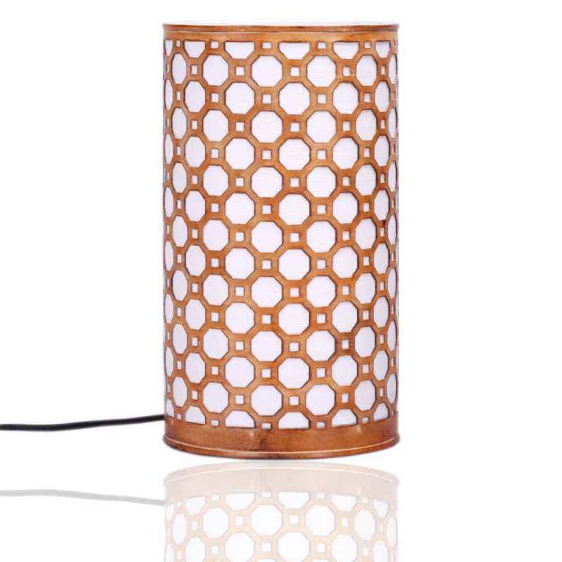 Height of Design Orange Septagon Lamp, HODTL99