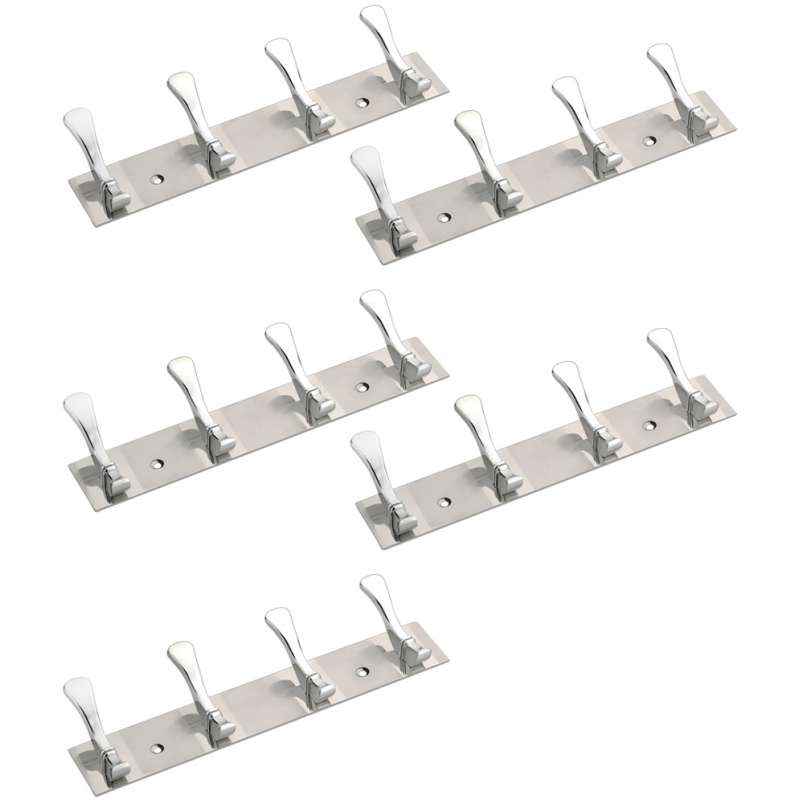 Doyours 5 Pieces Two Tone 4 Pin Hook Rail Set, DY-1313