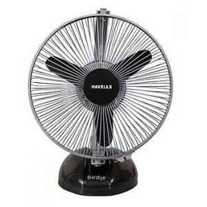 Havells Birdie 55W 3 Blade Black & Grey Personal Table Fan, FHPBRSTBGR09, Sweep: 230 mm
