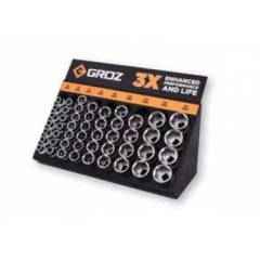 Groz 49 Pieces Socket Merchandiser Set, SKT/H/1-2/UG/ST50