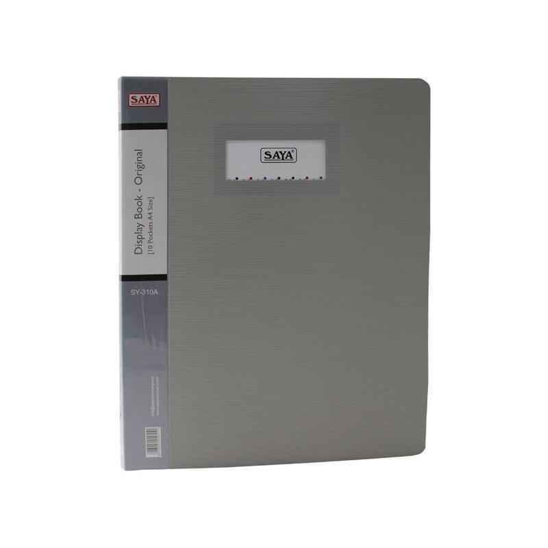 Saya SY310A Light Grey Display Book 10 Pockets A4, Weight: 126.5 g