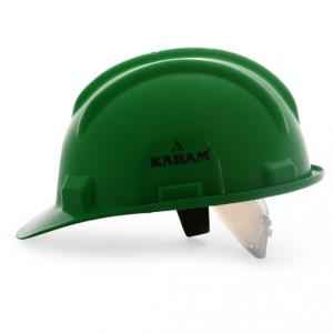 Karam Plastic Green Cradle Nape Type Safety Helmet, PN 501