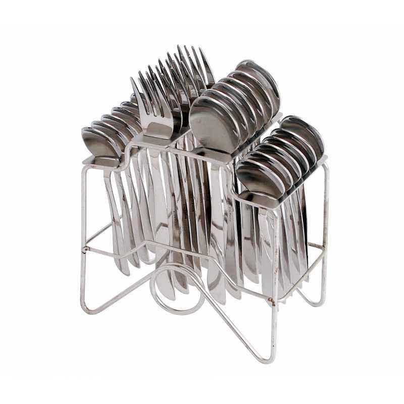 Elegante 24 Pieces Zenith Symphony Spoon Stainless Steel Cutlery Set, SL-131D
