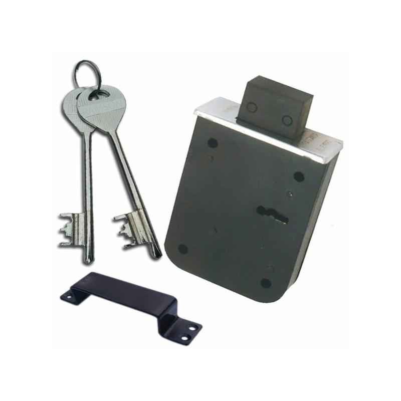 Ramson Ambassador 75mm 6 Lever Black Iron Door Lock with 2 Keys