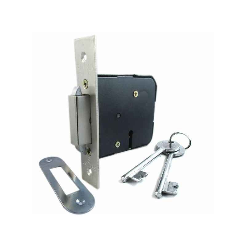 Ramson Zigma 6 Lever Black Iron Sliding Door Lock
