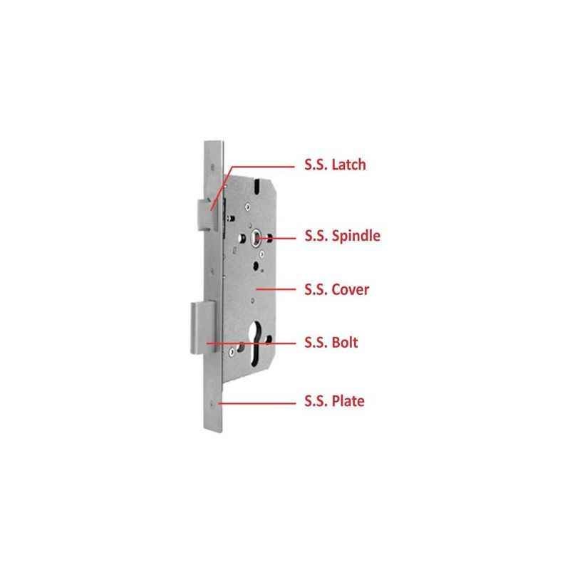 Zaha 45x85 mm Stainless Steel Lock Case, ZHML-002-A