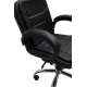 Mezonite Medium Back Leatherette Black Office Chair