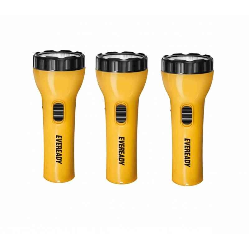 Eveready 0.5W Sunny Yellow Rechargeable Torches, DL92 (Pack of 3)