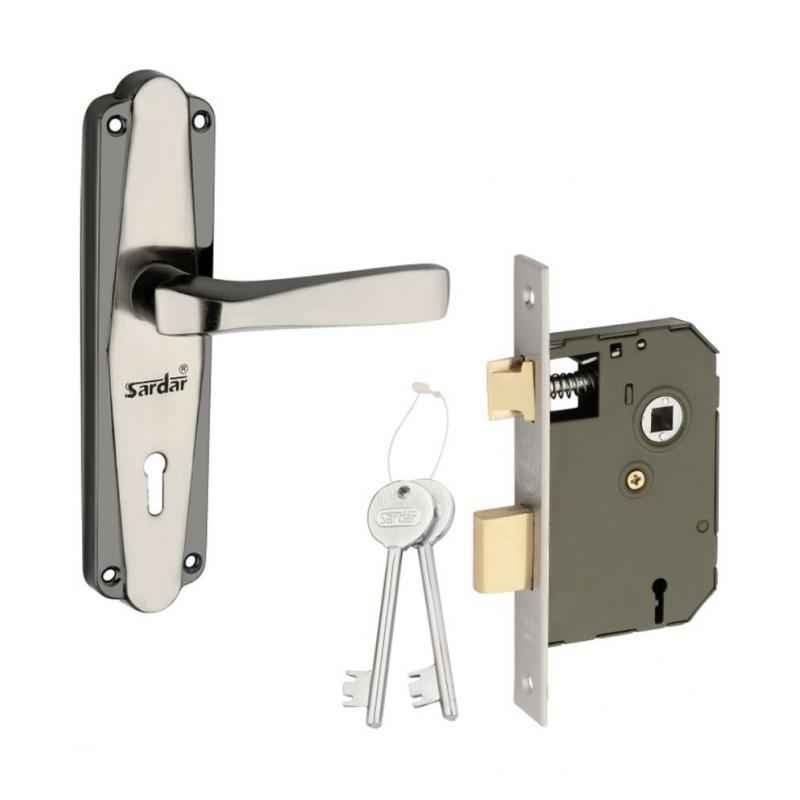 Sardar Dzire 7 Inch Grey Iron Mortise Door Lock Set
