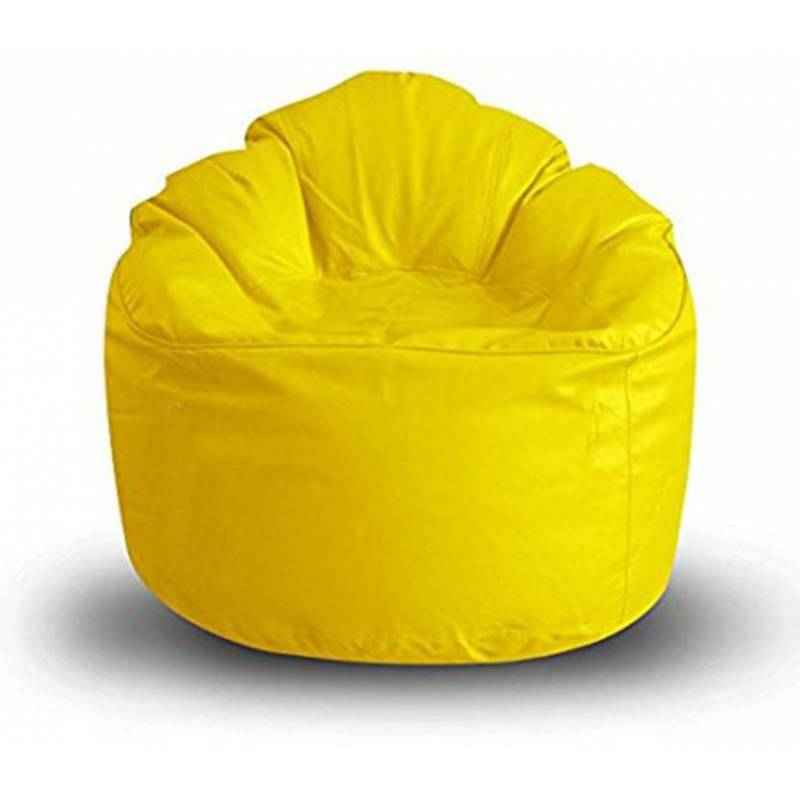 Akhilesh Yellow Bean Bag/Mudda Chair Cover, Size: XXXL