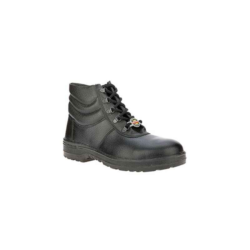 Liberty 7198-02 Warrior Steel Toe Black Safety Shoes, Size: 10
