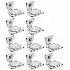 Abyss ABDY-0817 Glossy Finish Stainless Steel Soap Dish (Pack of 10)