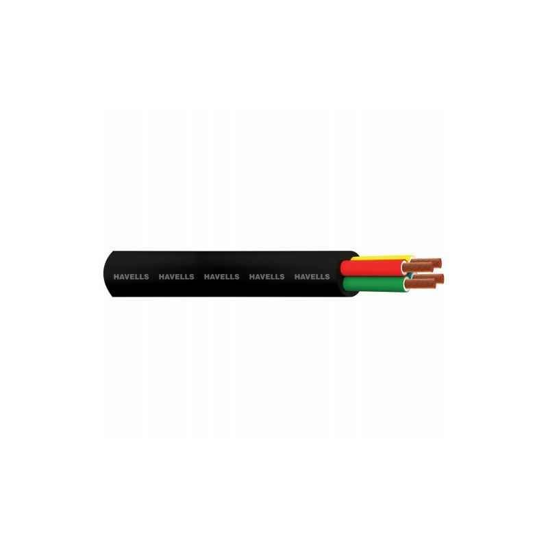 Havells 1.50 Sqmm 4 Core PVC Insulated Flexible Cable, WHMFDSKB41X5, Length: 100 m