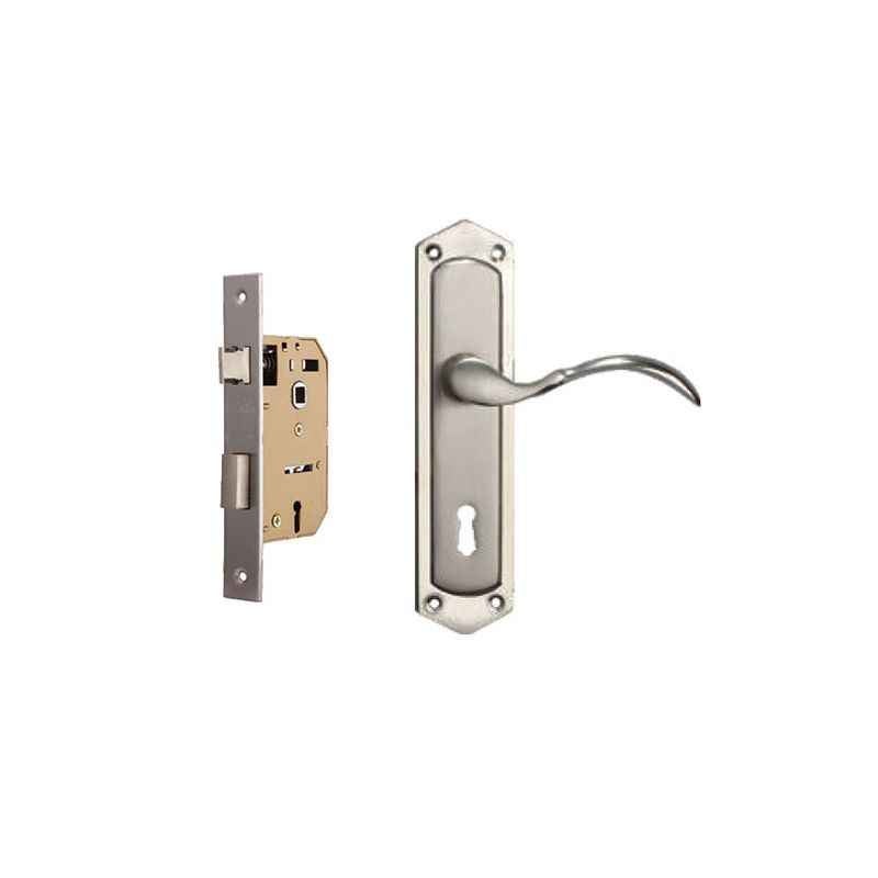 Plaza P-200 Golden Finish Handle with 65mm Mortice Lock & 3 Keys