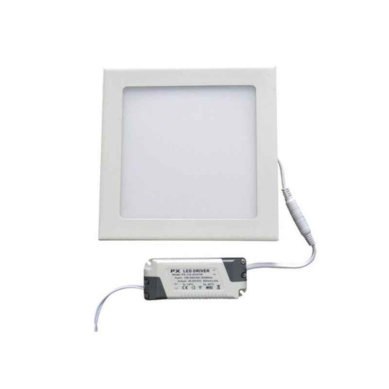 EGK 6W Warm White Square LED Panel Light with Driver (Pack of 4)