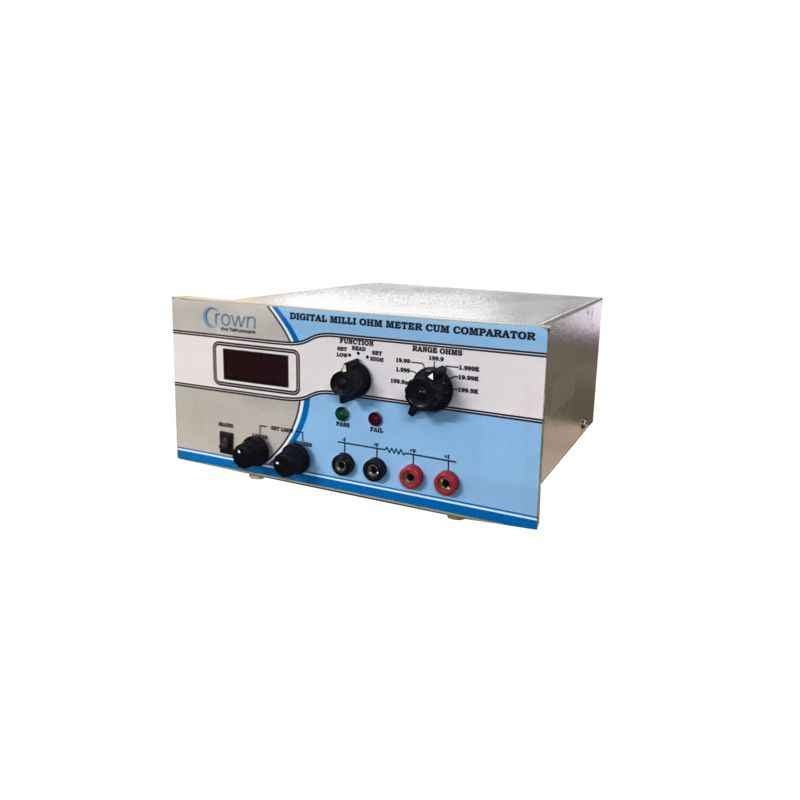 Crown 3-1/2 Digit Digital Micro Ohm Meter Cum Comparator, CES 201C