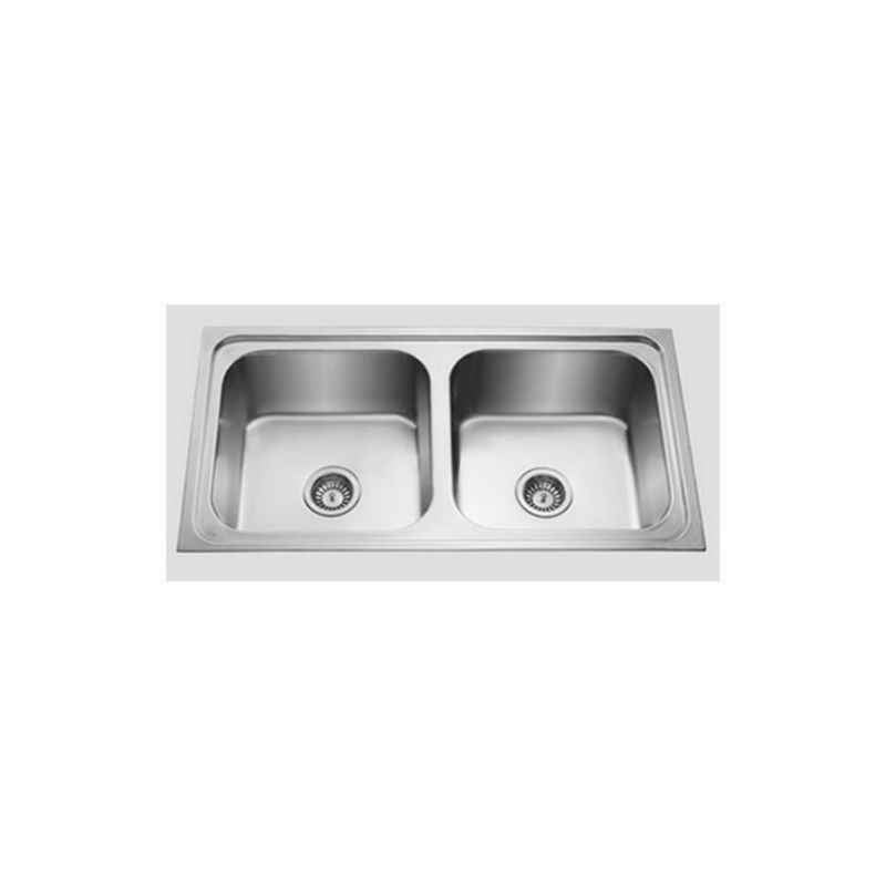 Jayna Apollo DBF 06 (DX) Glossy Double Bowl Sinks, Size: 37.5 x 18.5 in