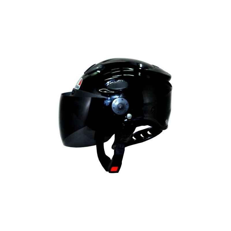 Aeroh Urban Black Half Face Helmet, Size: L