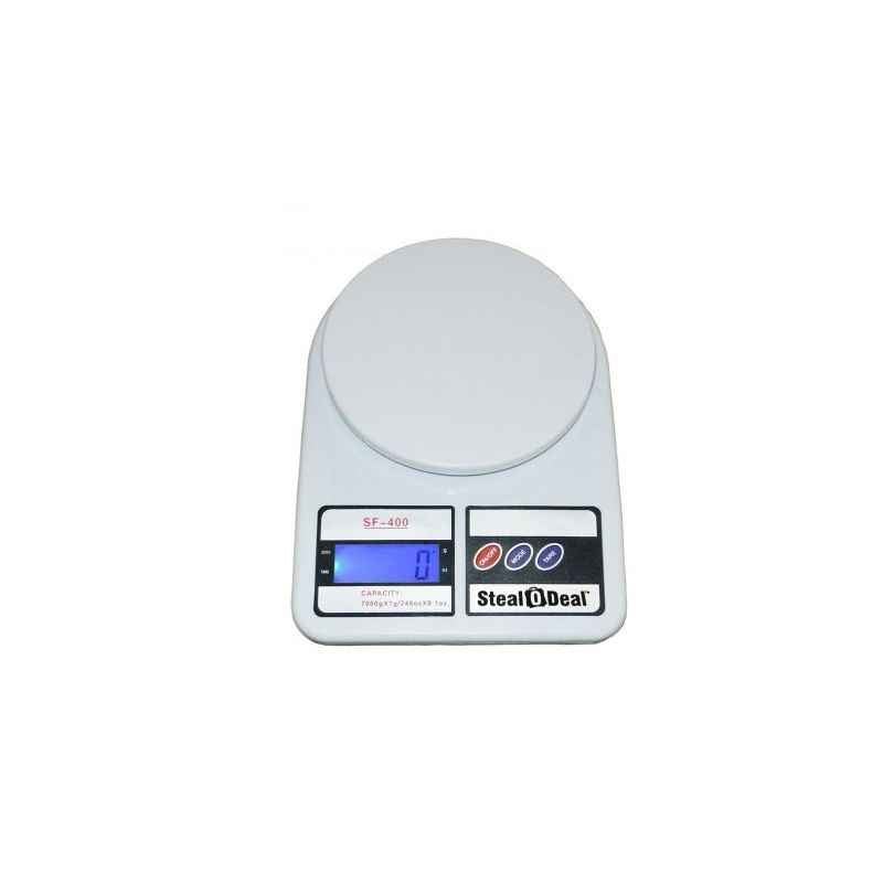 Stealodeal 7 Kg White Digital Kitchen Weighing Scale, SF-400