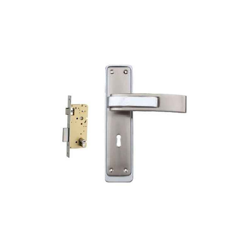 Plaza Royal Stainless Steel Finish Handle with 250mm Pin Cylinder Mortice Lock & 3 Keys