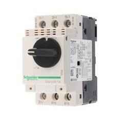 Schneider Electric TeSys Power 1 Amp Thermal Magnetic Motor Circuit Breaker with Rotary Handle Control, GV2P05, Breaking Capacity: 100 kA