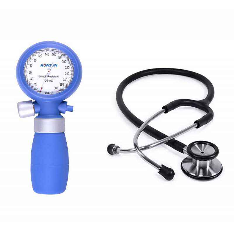 MCP HS201Y Palm Blood Pressure Monitor with Dual Head Stethoscope
