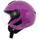 Vega Verve Motorbike Dull Purple Open Face Helmet, Size: S