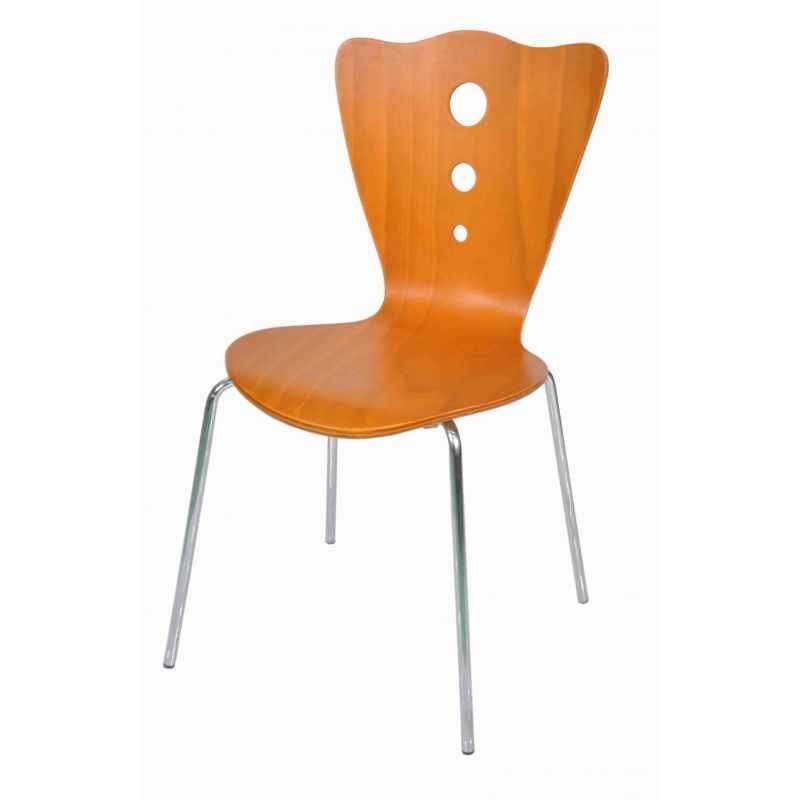 Ventura VF A019 Maple Bend Ply Chair with Powder Coated Legs