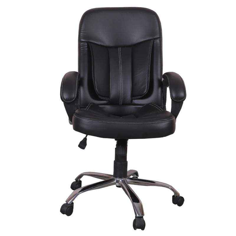 High Living Black Leatherette High Back Office Chair, HL_04