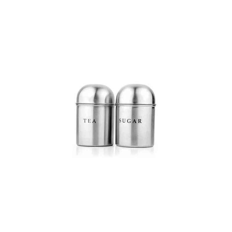 Airan 1 Litre Stainless Steel Silver Taazgi Dome Tea Container Set