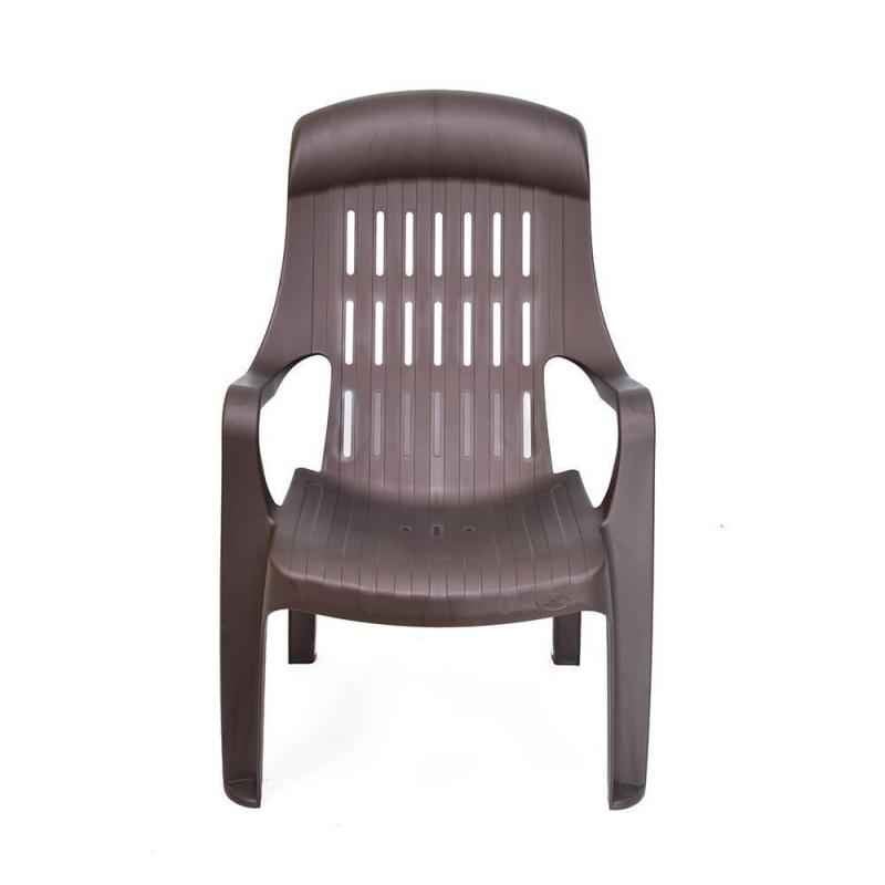 Nilkamal Weekender Weather Brown Virgin Polymer Living Room Chair, CHRWEEKENDWBN, Dimension: 595x765x878 mm
