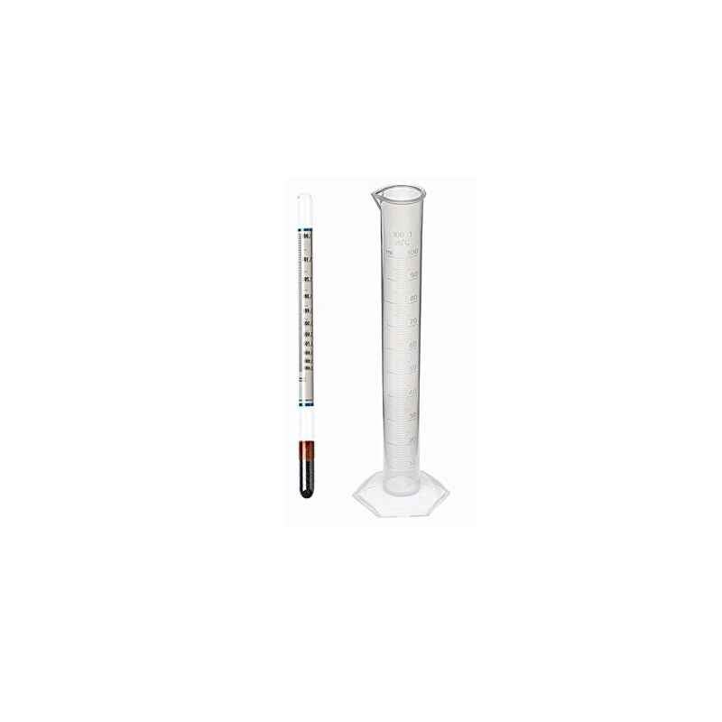 Bellstone 0-100 Specific Gravity Hydrometer with 250ml Cylinder