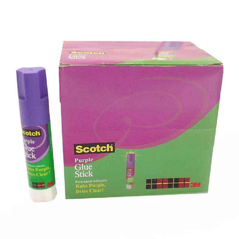 3M Scotch 8g Permanent Purple Glue Stick, IX810100210 (Pack of 5)