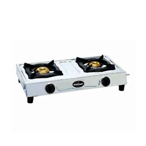 sunflame steel gas stove 2 burner