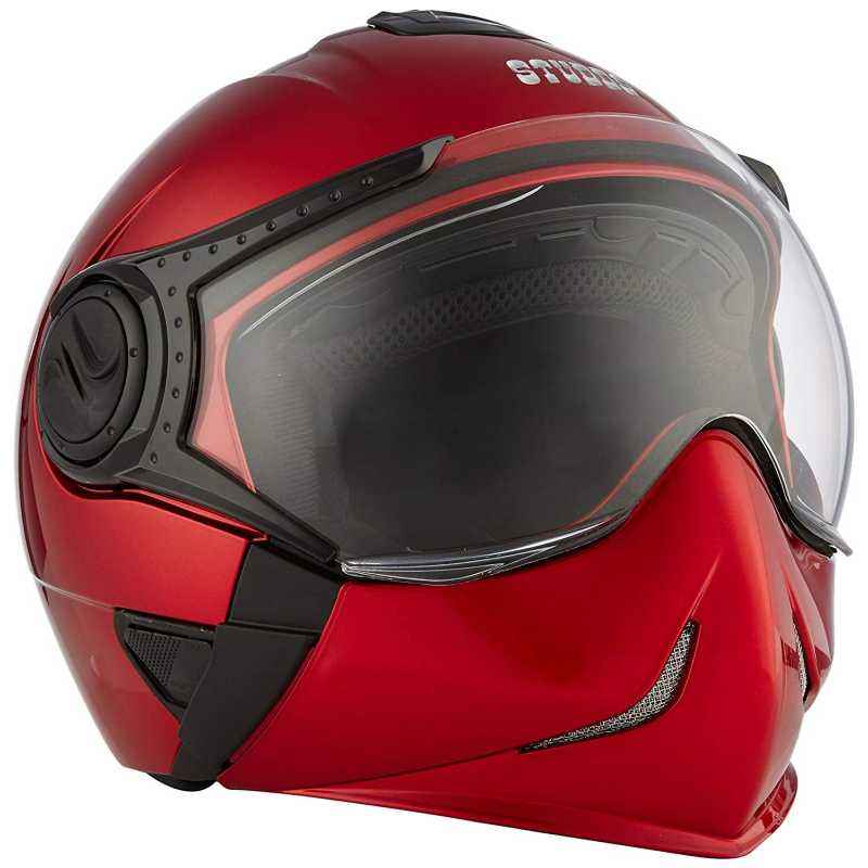 Studds Downtown Red Full Face Motorbike Helmet, Size (Large, 580 mm)