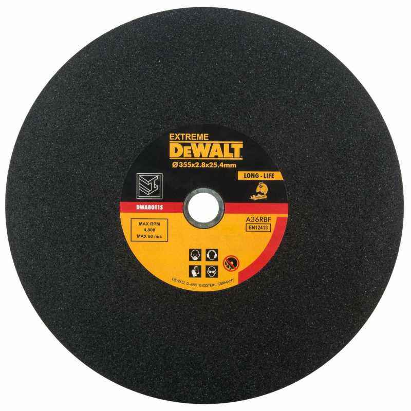 Dewalt 355mm Smooth Chopsaw Wheel For Metal, DWA8011S-IN (Pack of 25)