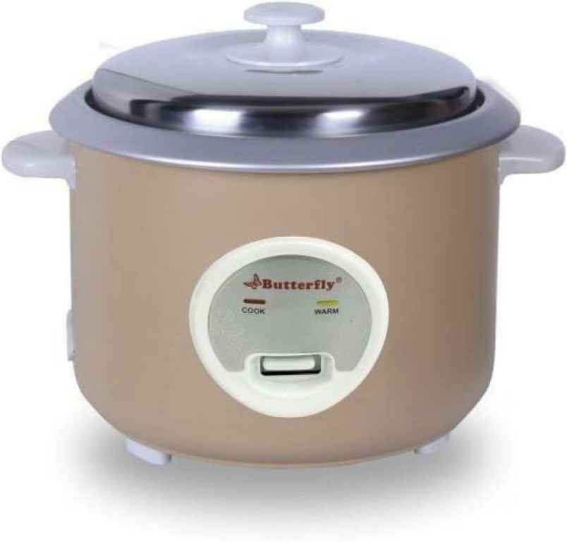 Butterfly Aura Litre Beige Electric Rice Cooker