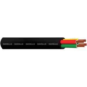 Havells 0.5 Sqmm 6 Core 100m Black Flexible Cable, WHMFDSKB6X50
