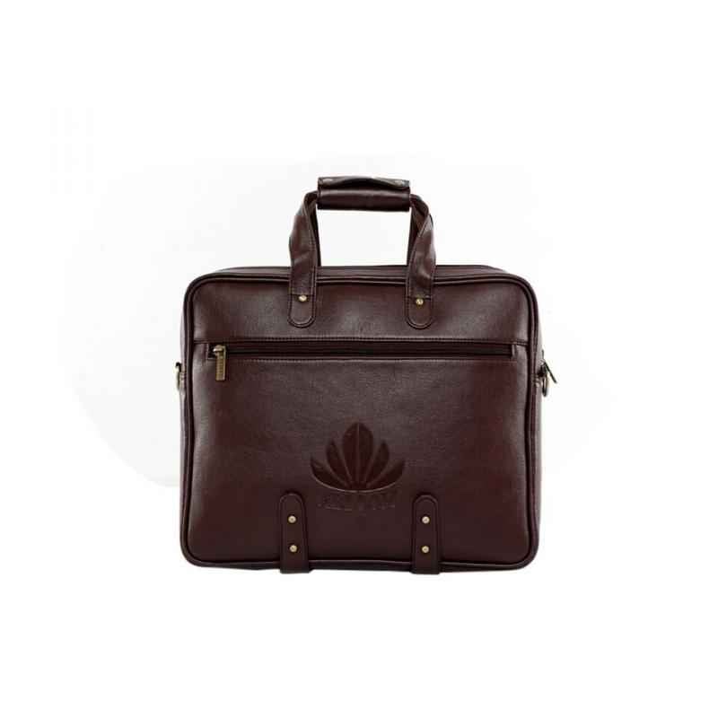 Abloom 1502 Dark Brown Synthetic Leather Laptop Bag