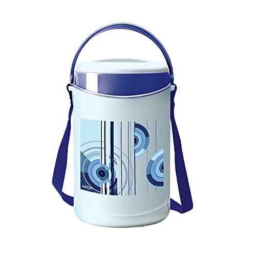 Topware 4 Container,Cylendrical Lunch Box, Blue 4 Containers  Lunch Box 