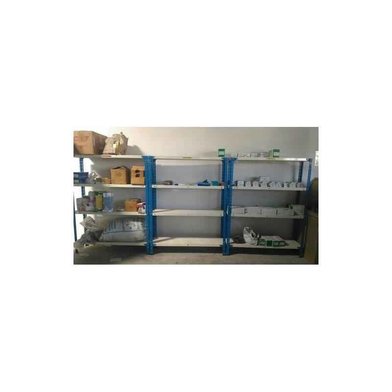 4 Layer Mild Steel Slotted Angle Rack, Load Capacity: 100-150 kg/Layer