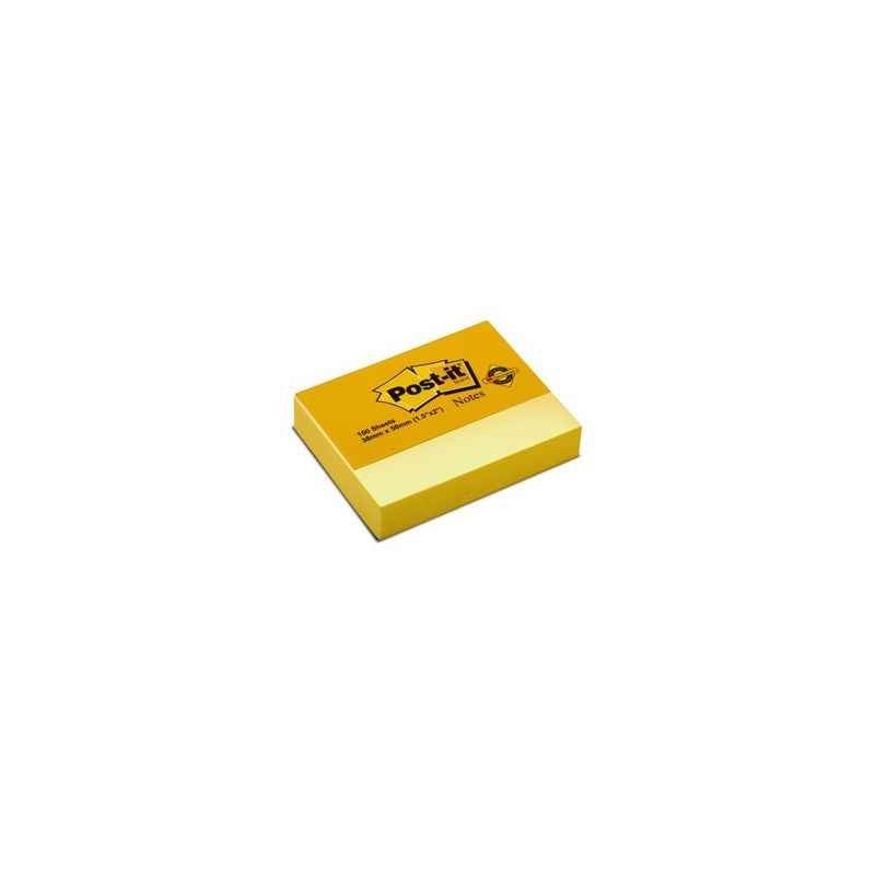 3M Post-it Yellow Notes, Size: 1.5 x 2 Inch (Pack of 10)