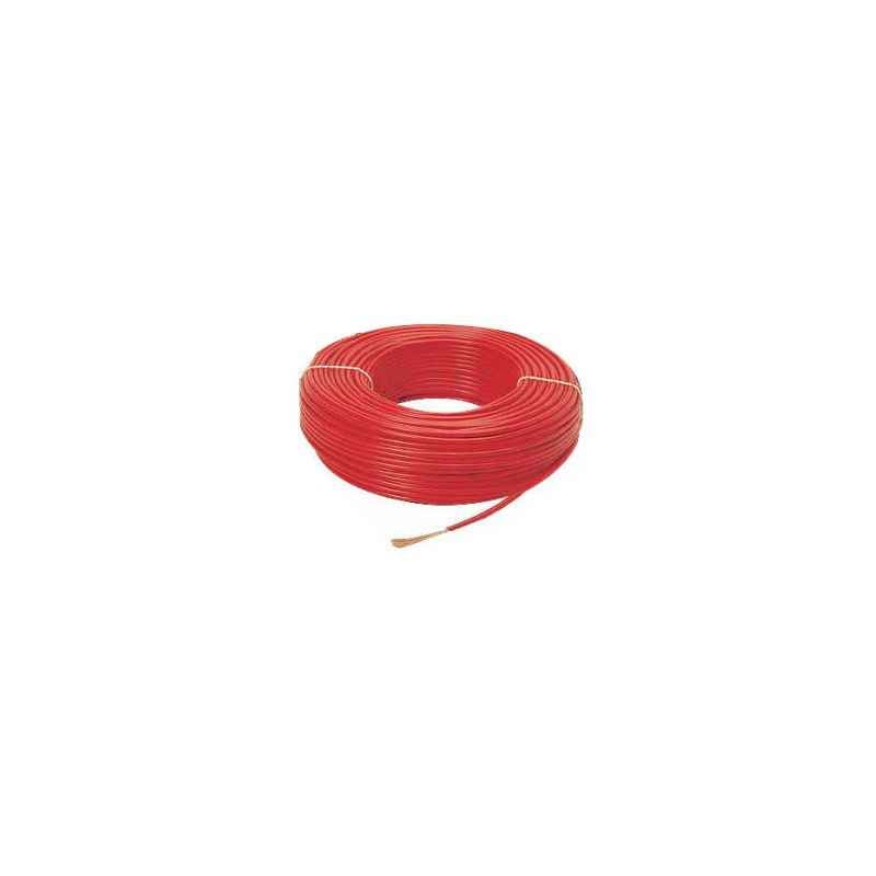 Reliance 90m PVC Red Insulated Unsheathed 1 Core Industrial Wire, 1Sqmm