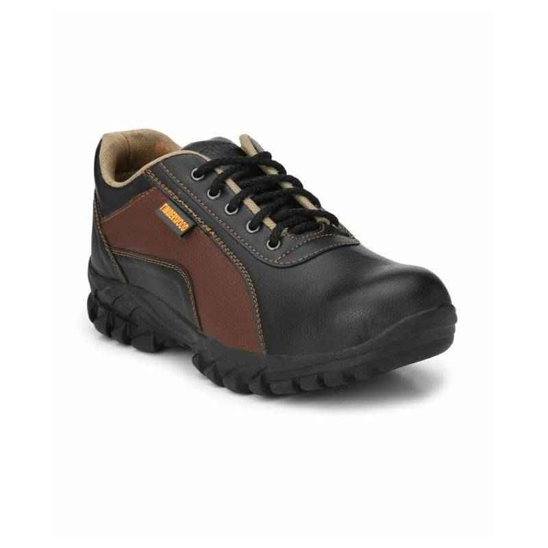 Timberwood TWNEWA Synthetic Leather Steel Toe Black Work Safety Shoes, Size: 8