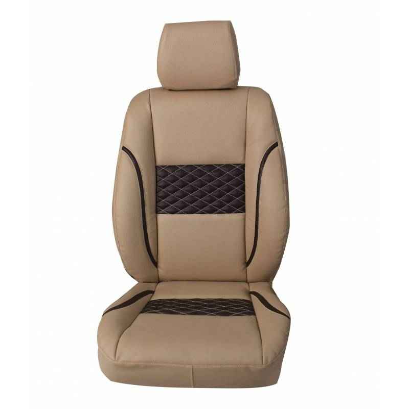 Autofurnish 4004070 Beige 3D Car Seat Cover Complete Set For Hyundai Old Santro Xing