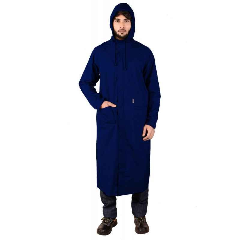 Mallcom Cumulus Royal Blue PU Raincoat, Size: M