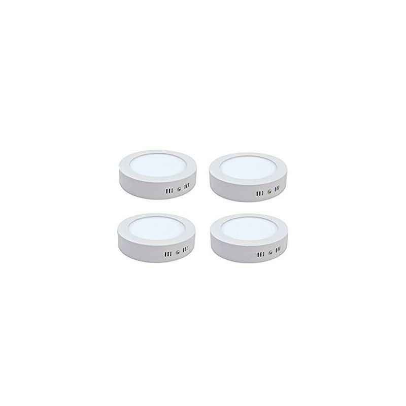 Riflection 18W Warm White Round LED Surface Panel Light (Pack of 4)