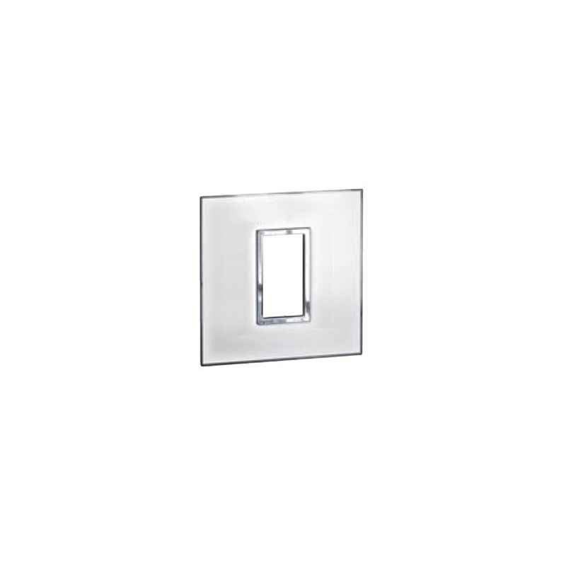 Legrand Arteor Mirror Finish Cover Plates With Frame Mirror White Plate (Pack of 2), 5757 04