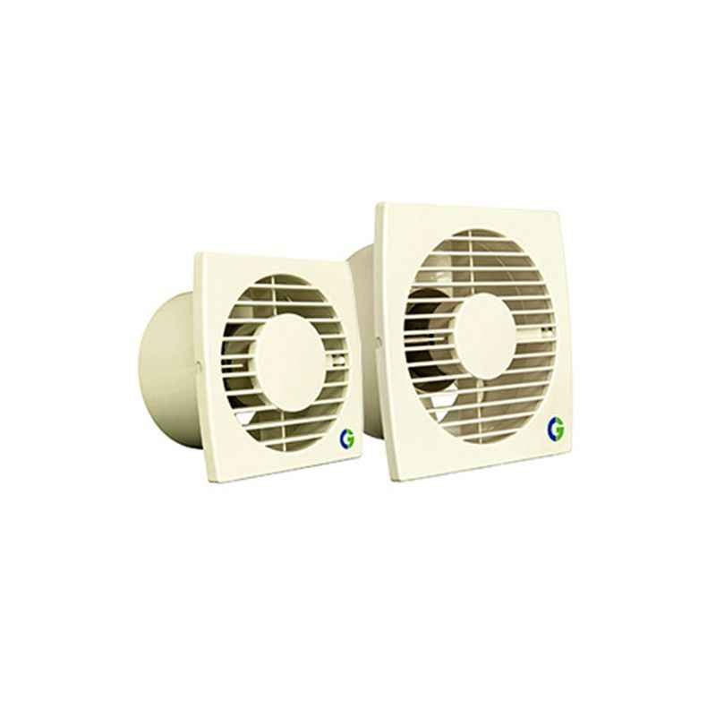 Crompton 150mm 6 Inch Brisk Air Plastic Ventilation Fans Ivory, 23W, 1300rpm